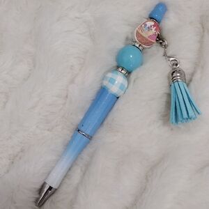 Blue Gradient Easter Pen with Tassel